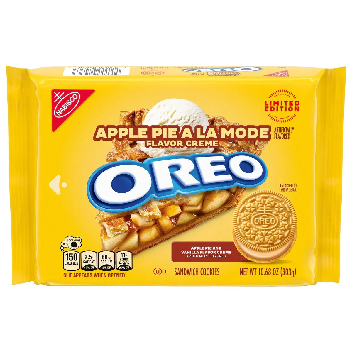 Oreo Apple Pie a la Mode Sandwich Cookies  (10.68oz)