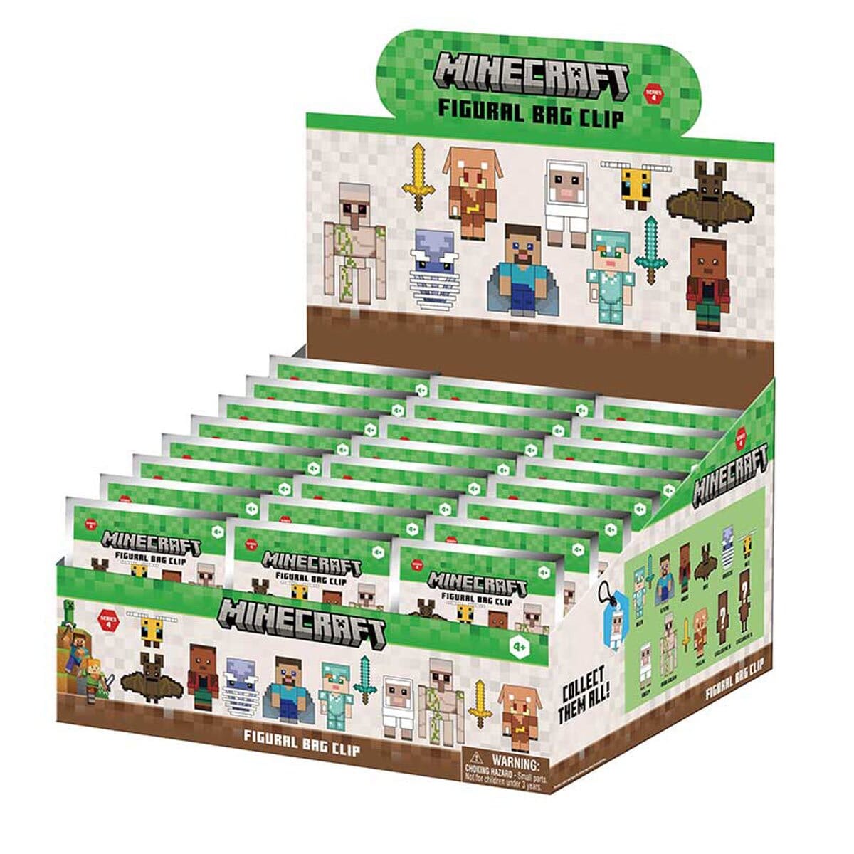 3D Anime: Minecraft Foam Bag Clip Series 4 (1pc)