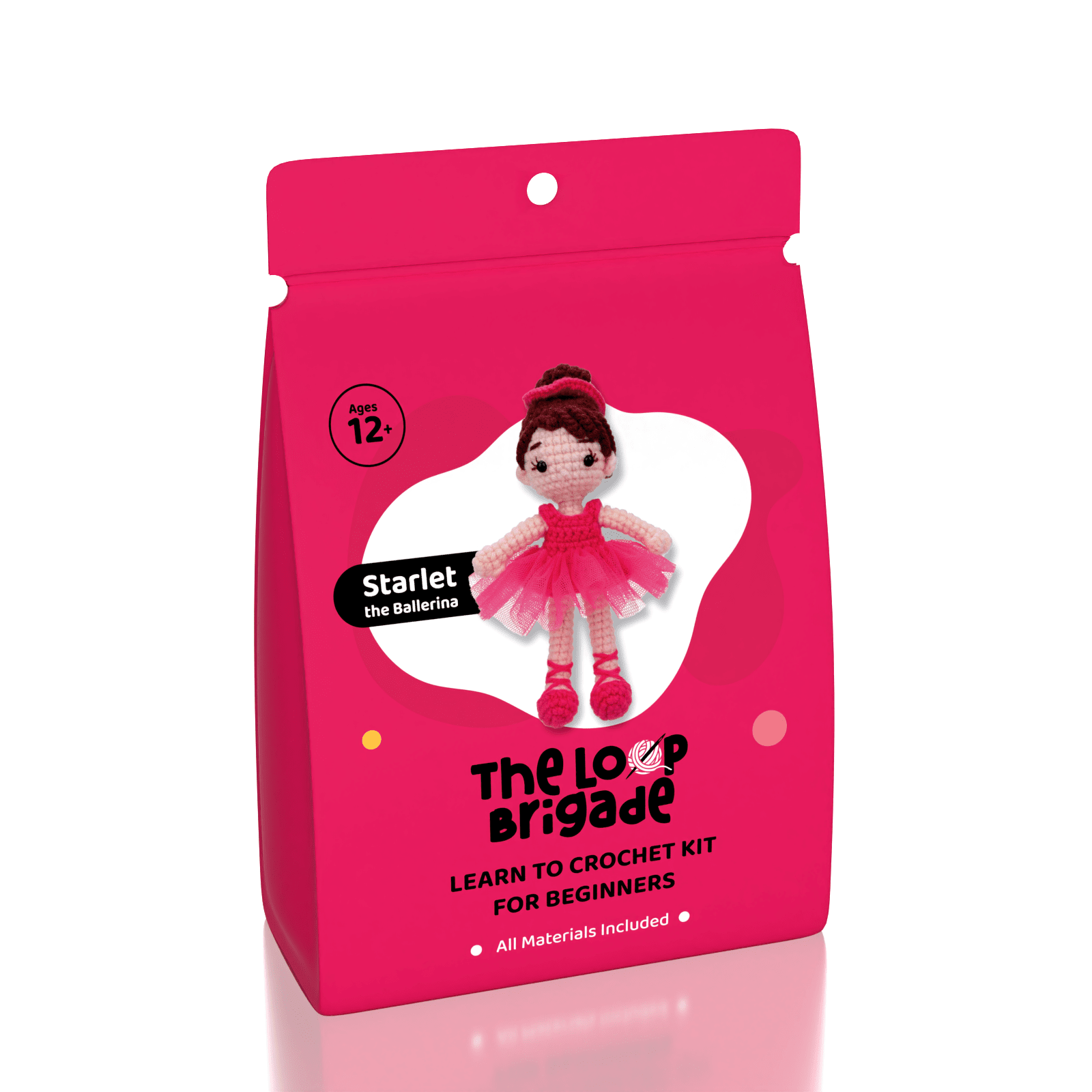 The LOOP Brigade: DIY Crochet Plush Toy Complete Kit For Beginners - Starlet the Ballerina