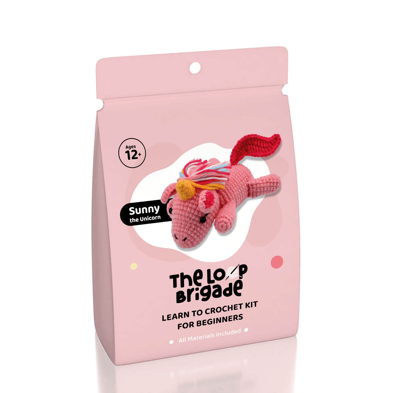 The LOOP Brigade: DIY Crochet Plush Toy Complete Kit For Beginners - Sunny the Unicorn