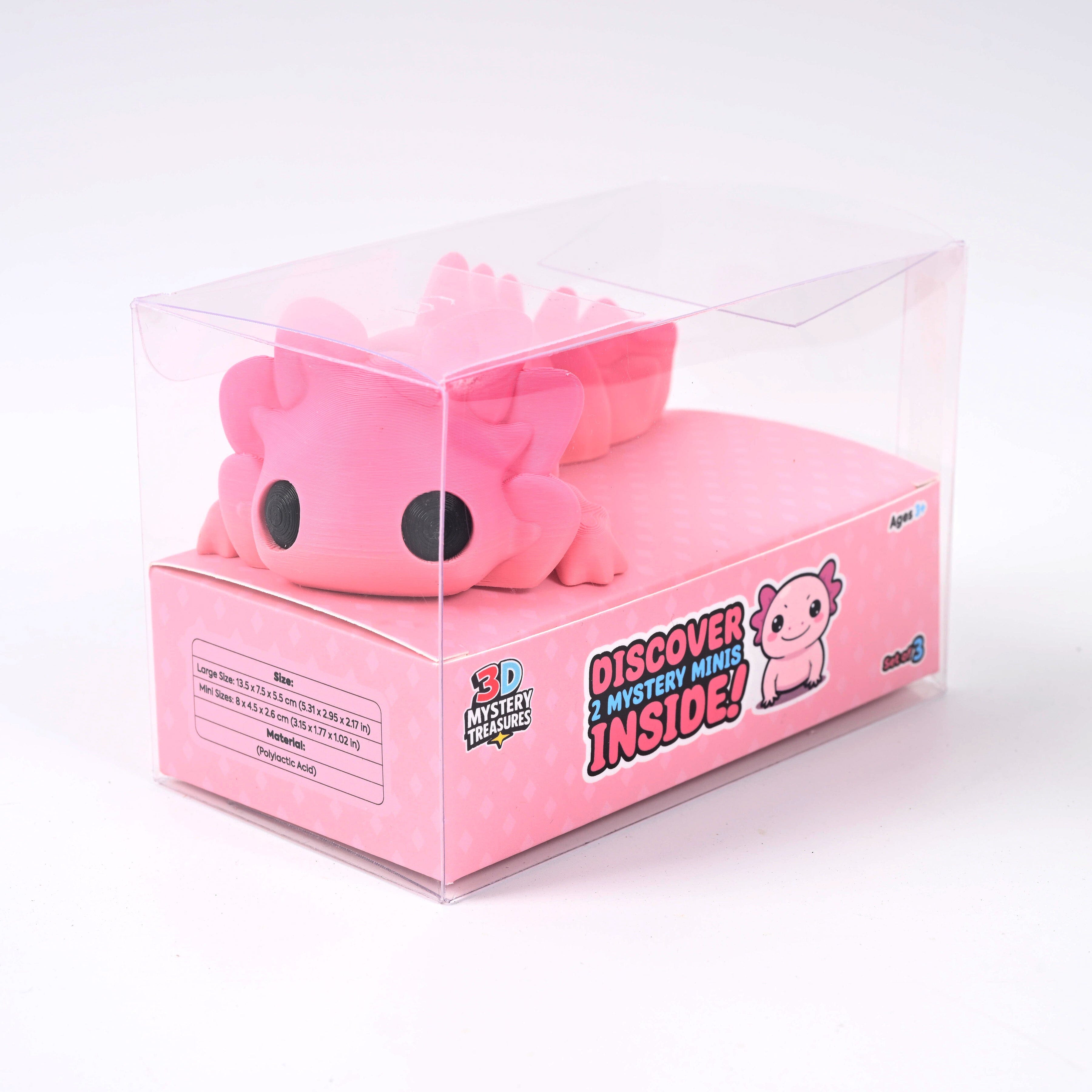 3D Mystery Treasures: Axolotl Fidget