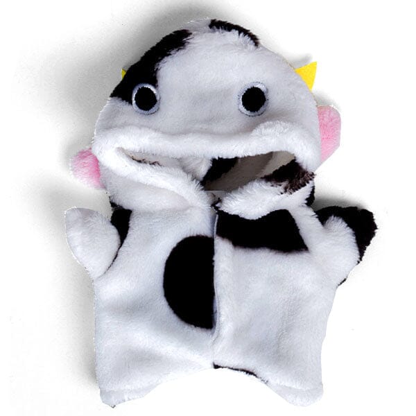 Outfit: Spotted Cow Onesie Costume for Dolls - Petite Threads x Cozy Cuddler