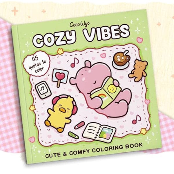 "Cozy Vibes" Coloring Book: Cozy Space Coloring by Coco Wyo (45 Pages)