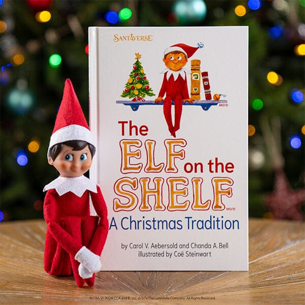 Elf On The Shelf Official Christmas Tradition Kit (Blue Eye Boy English/French) Includes Storybook & Scout Elf!