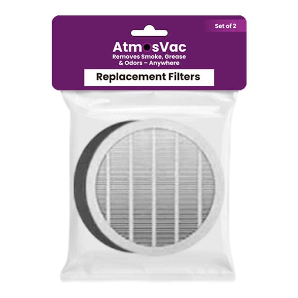 AtmosVac Portable Extractor Fan Replacement Filters (2pk) Oil Filter & Gas Filter
