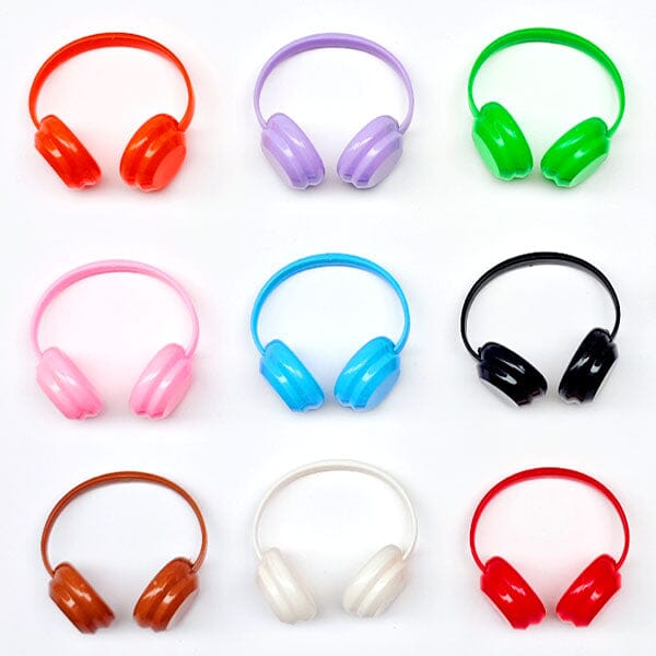 Mini Headphones Accessory for Plush Dolls (Assorted Colors) Petite Threads