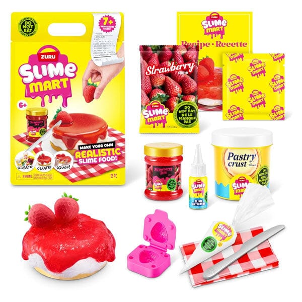 ZURU Slime Mart S1 Small Dessert Bag DIY Realistic Slime Food Clay Cracking Kit (1 Bag) Style Ships Assorted